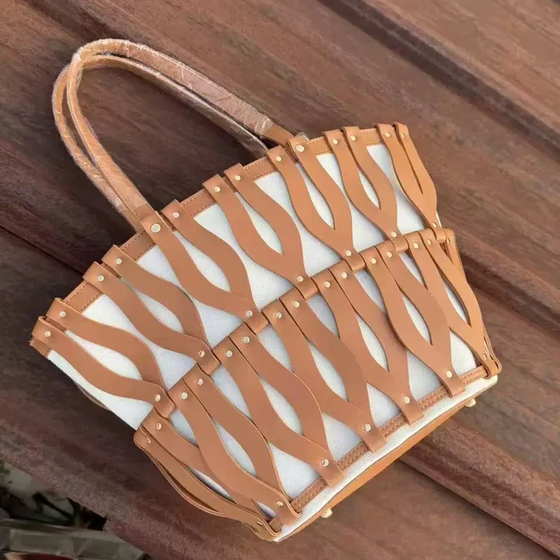 

Beach Tote Bags For Women Luxury Designer Handbag And Purses 2025 New In PU Large Capacity With Inner Pocket Top Handle Shoulder