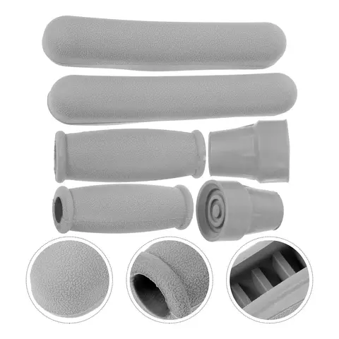 워킹 목발 핸드 그립, 겨드랑이 목발 패드, 이동 보조 케인 부품 액세서리 Best5