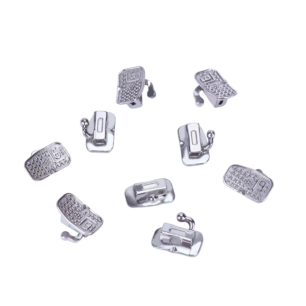 50sets =200pcs AZDENT Orthodontic Buccal Tube 1st /2nd Molar Bondable N-Conv Single Monoblock  Roth 0.022 /Roth0.018