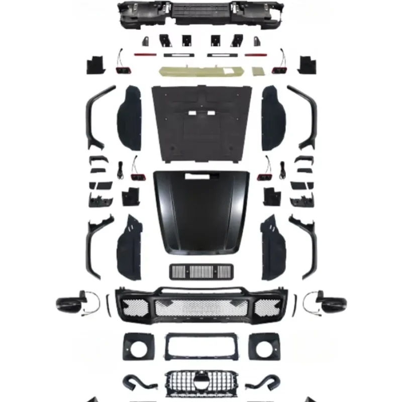High Quality Rocket Style Carbon Fiber Full Body Kit Fit for W464 Upgrade B900 Grille Exhaust Performance Modification Parts