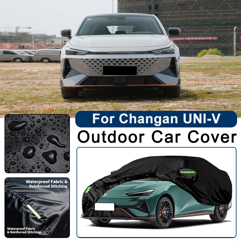 

Outdoor Car Cover Waterproof Dustproof UV Sun Protection, Full Car Protector Exterior Accessories For Changan UNI-V 2022-2026