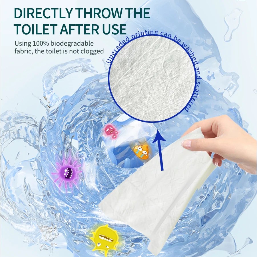 مناديل مبللة للعناية الحميمة - درجة حموضة متوازنة لنظافة المؤنث، وتغيير حفاضات الأطفال والبشرة الحساسة 80 قطعة #3