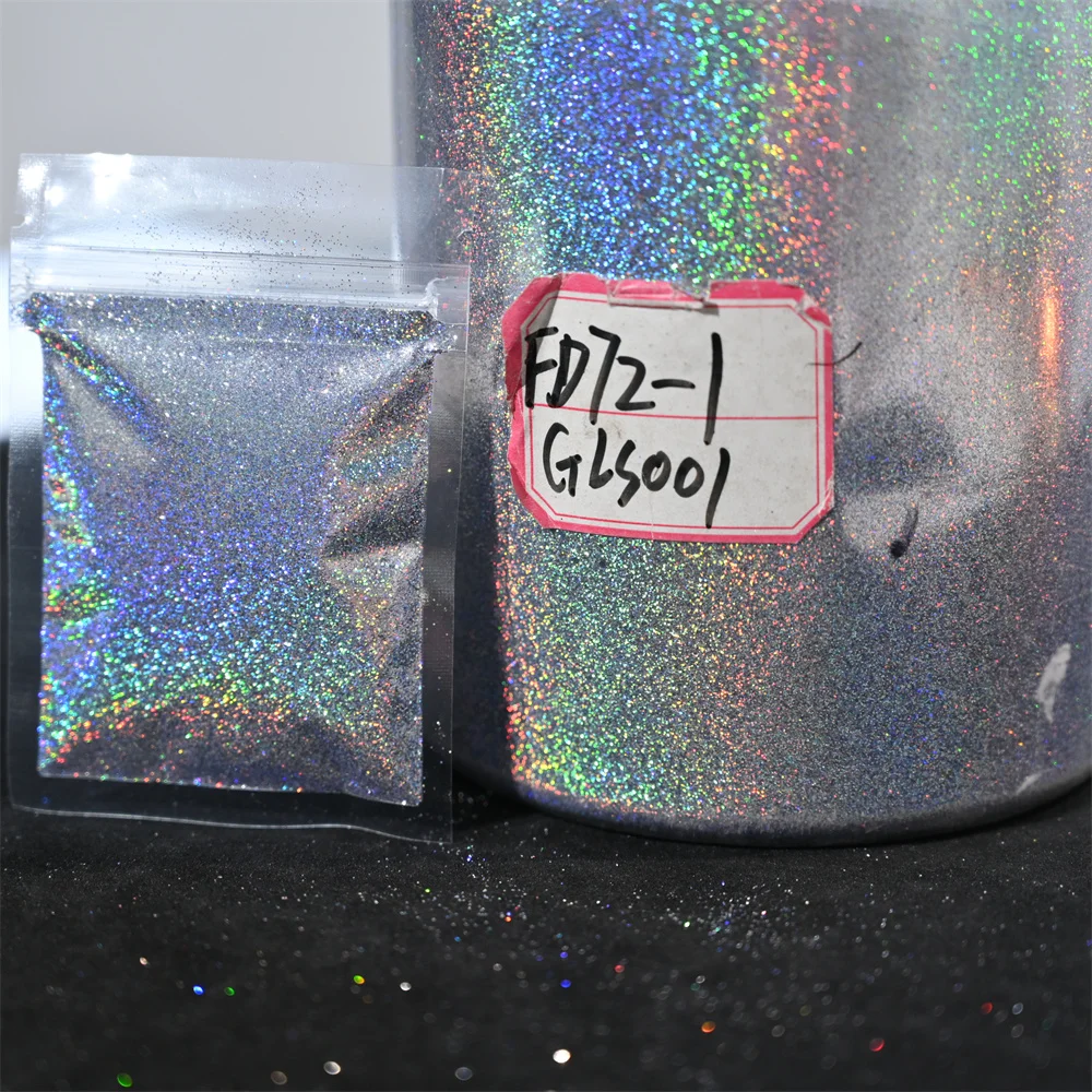 5/10g Holograficzny tęczowy bardzo drobny brokat w proszku Dazzl Silver Nail Holo Ultra Fine Glitter Cosmetic Grade Glitter Dust 0.2mm