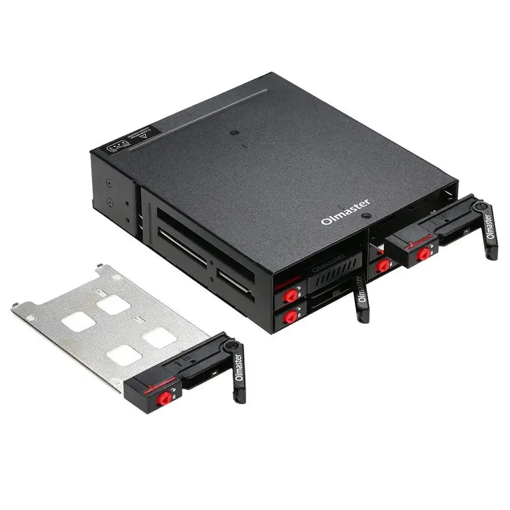 4/6 Bay 2,5 Zoll SATA HDD SSD Hot-Swap Mobile Rack Festplattengehäuse für PC 5,25 Zoll optisches Laufwerksgestell Internes Speicherfach – Detail 9