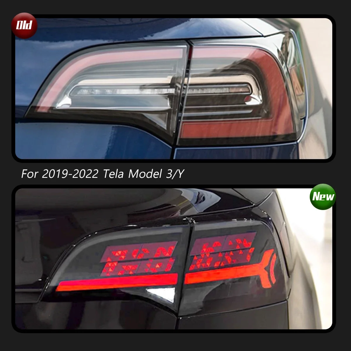 

TYPY Car Lights For Tesla Model 3 /Y 2019-2022 Taillight LED Projetor Tail Lamp Daytime Running Light Automotive Accessories