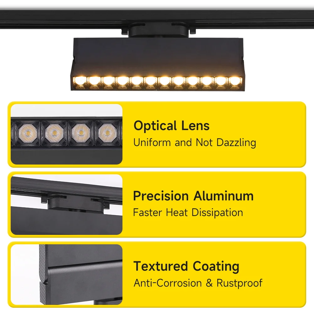 Foldable Spot Led Track Light AC85-265V Indoor Ceiling Light Rail for Living Room Bedroom Kitchen Spotlight Ceiling Track Lamp