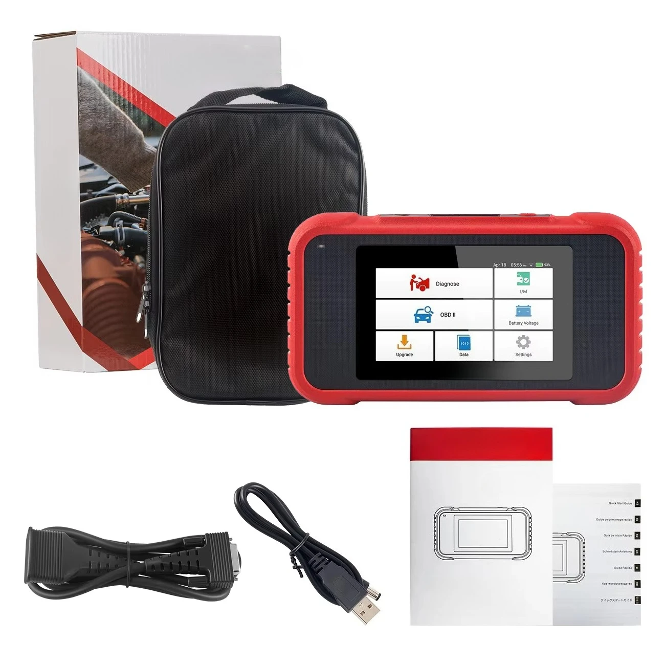 CRP123E V2.0 Automotive Diagnostic Tool OBD2 EOBD Scanner for All Cars Four System Code Reader Lifetime Free Update