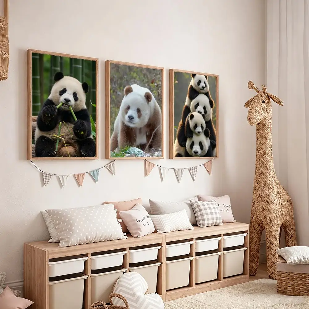 cute animal Giant Panda Poster Poster HD Waterproof Self-Adhesive Wall Art - Versatile Decor for Any Space|Perfect Gift Idea