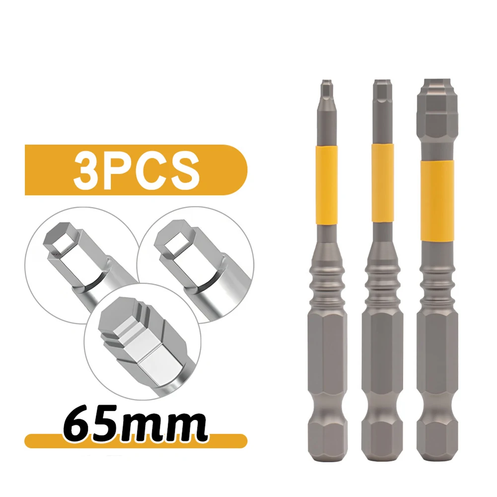 65mm and 100mm Length Hex Shank Screwdriver Bits Set for Cordless Drills and Manual Screwdrivers Alloy Steel with Magnetic Tips