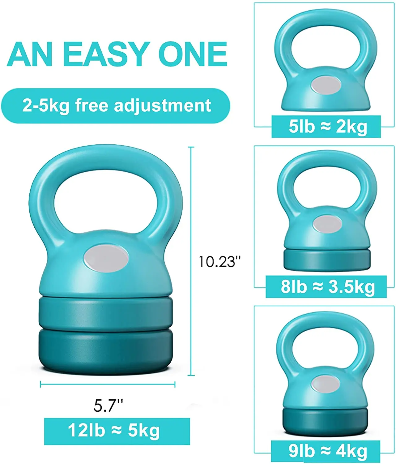 

Custom Made Adjustable Weight Lifting Kettle Bell Kettlebell Set