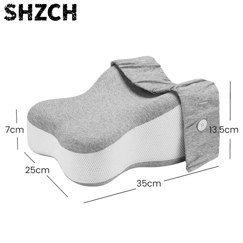 Orthopedic Slow Rebound Memory Cotton Clamp Leg Pillow Maternity Foot Pillow Strap Adjustable Side Sleeping Knee Leg Pillow