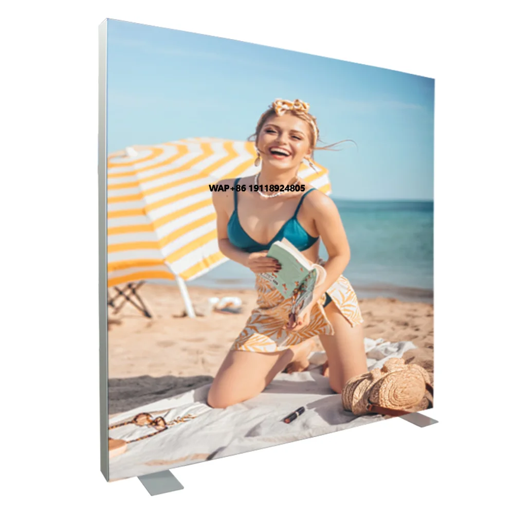 China Factory Easy Assembly Indoor Advertising Display Aluminum Frame-Portable Foldable  Aluminum SEG Light Box