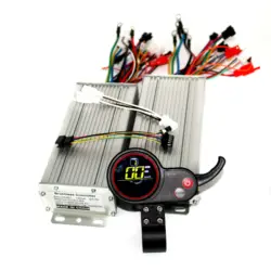 Dual drive 48V/52V60V 1500W BLDC Electric scooter controller E-bike 2 pcs brushless speed driver and 1Pcs GT-100 Display one set