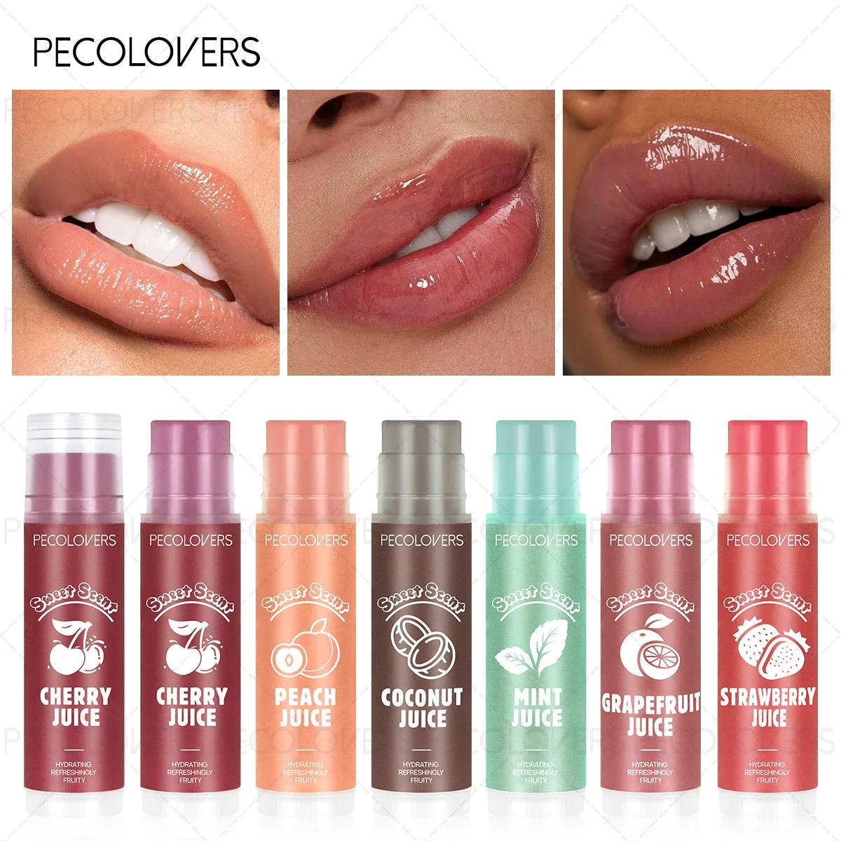 Hydraterende Plumping Lipgloss Crystal Jelly Fruit Lipolie Clear Niet-plakkerige Lippenbalsem Spiegel Langdurige Lip Getint