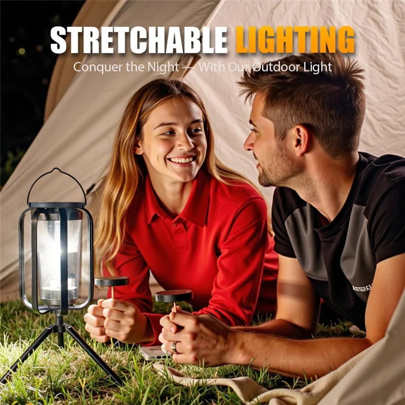MOPHE-USB-C Solar Charging 2PCS Solar Flameless Lantern Light 4 Modes Adjustment Flickering Auto On/Off With Base