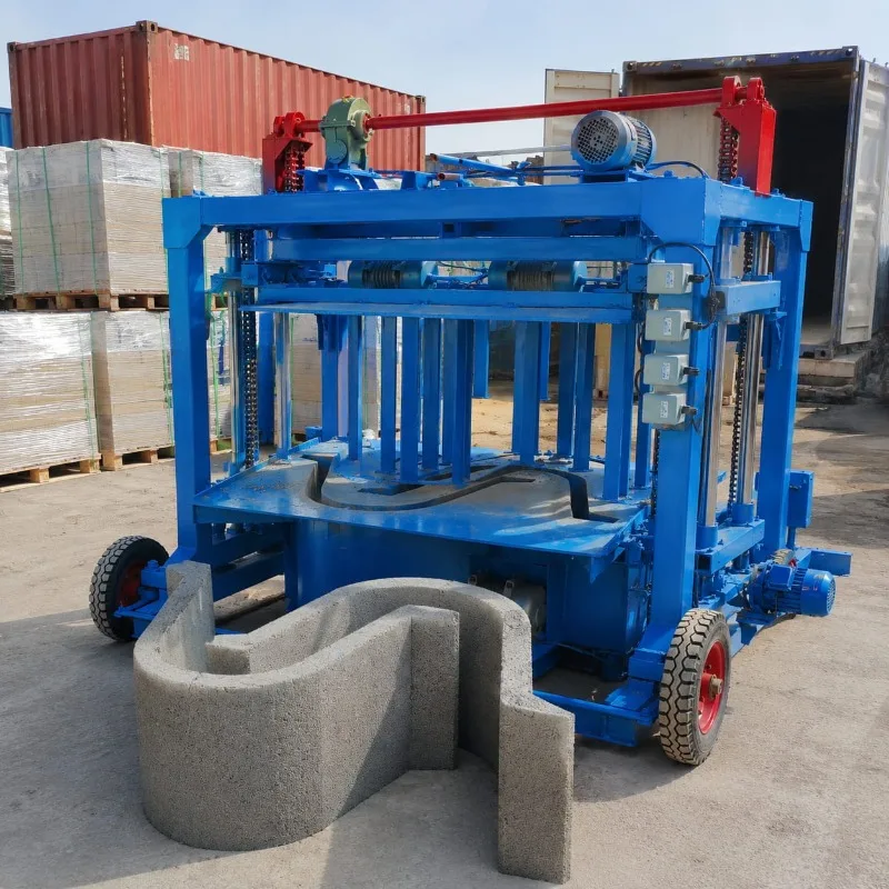 Cement Brick Maker Hollow Block Machine Industrial with Customized Solid Mold Hopper Feeding view 3