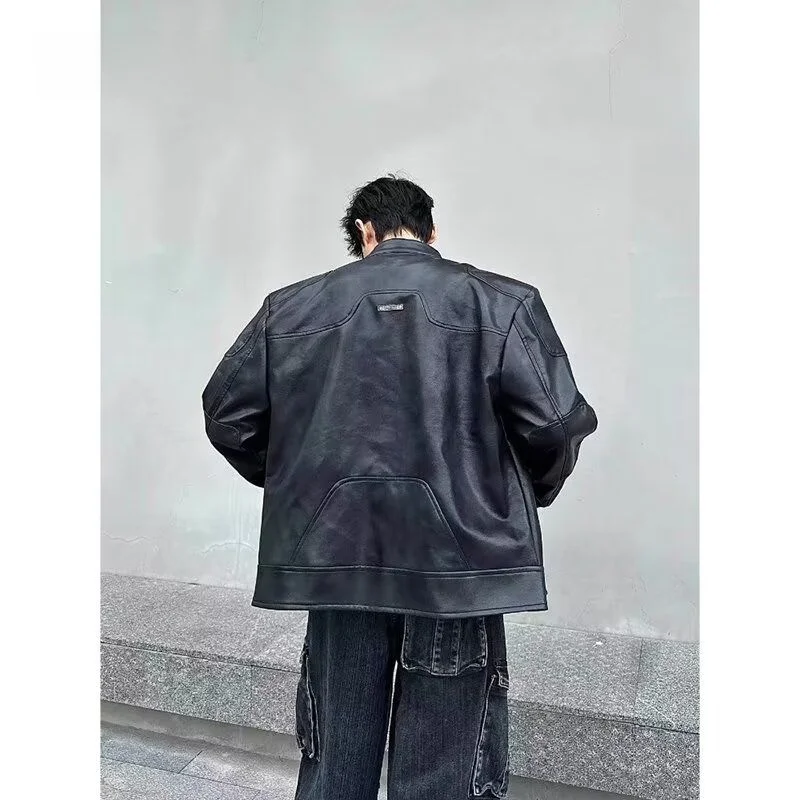 

Свободная мужская куртка 2024, весенне-осенняя уличная одежда, модная уличная одежда в стиле Харадзюку, корейская повседневная верхняя одежда, пальто