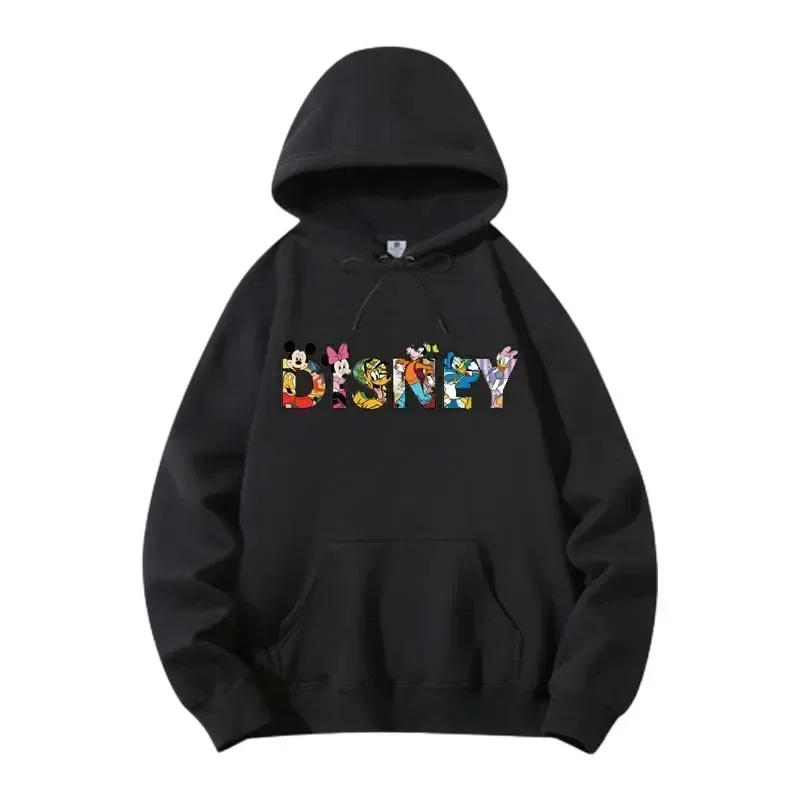 Disney Cartoon Mickey Mouse stampato felpe moda donna Casual felpa Kawaii vestiti autunno inverno Streetwear Pullover