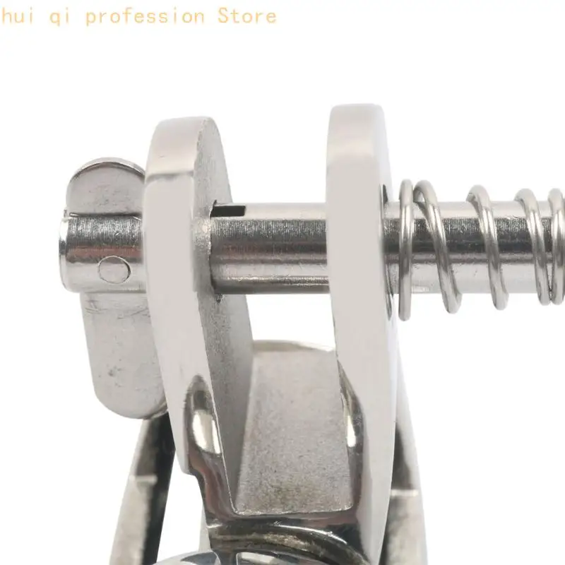 Scharnier für Bootsoberseite, Decksockel aus Edelstahl 316 mit Federstift für Bimini-Hardware-Reparaturarbeiten an Bord H8WE – Detail 8