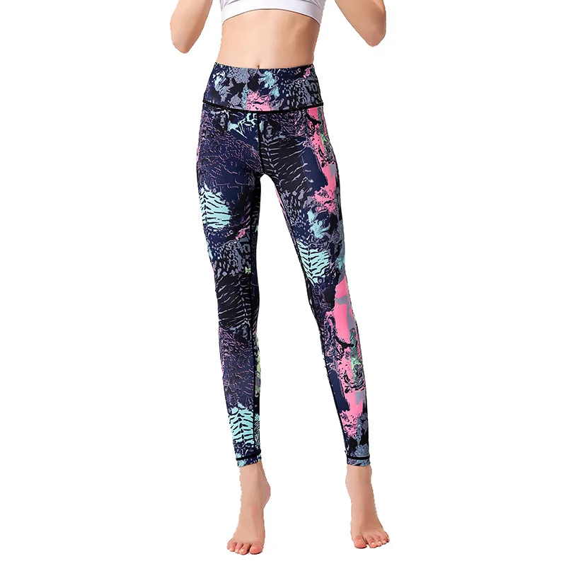 Fitness Women Sport Seamless Leggings High Waist Elastic Solid Yoga Leggings Gym Jogging Quick Dry Push Up Slim Pants Female l71