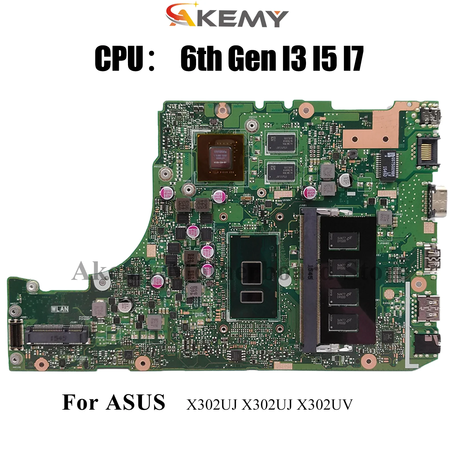 

X302UJ Материнская плата для ноутбука ASUS VivoBook X302UV X302U X302UJ Материнская плата для ноутбука с процессором I3 I5 I7 100% тестирование ОК быстрая доставка