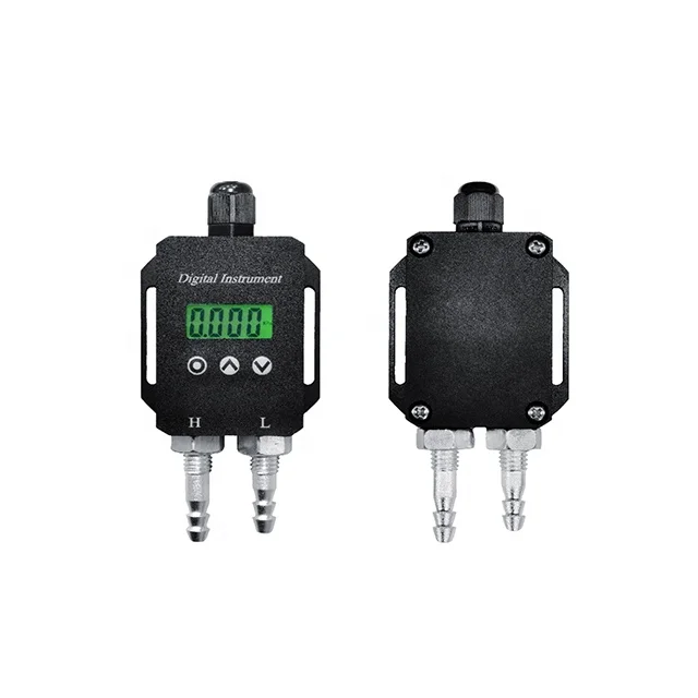 IP65 500pa 1kPa 5kpa 4-20mA Differential Pressure Sensor Digital Air Gas Wind Differential Pressure Transmitter