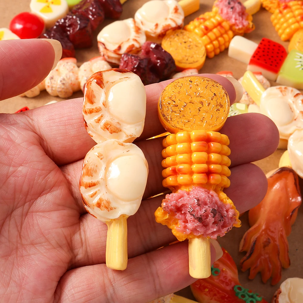 4 ชิ้นจำลองอาหารบาร์บีคิวชาร์ม - Embellishments For Scrapbooking บทวิจารณ์และราคา
