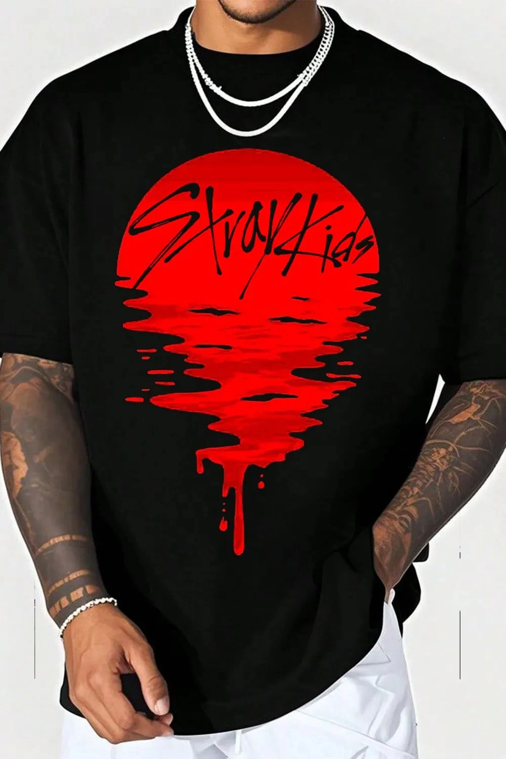 2026 Stray Kids T Shirt Mens Womens Cotton Tees Ummer Casual Short Sleeve Round Neck Clothing Loose Tops Trend - view 5