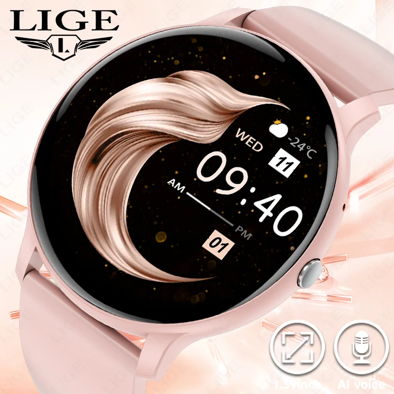 

Новые женские смарт-часы 2026 года: модные, с HD-экраном 1.39'', GPS, отслеживанием пульса, Bluetooth-звонками, водонепроницаемые, для спорта и активного отдыха