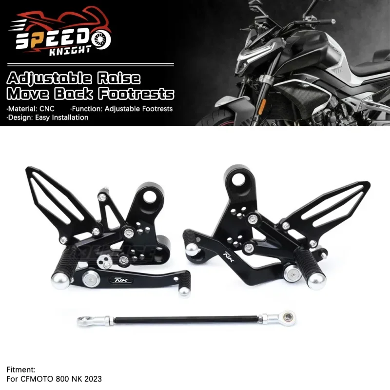 

For CFMOTO 800NK 800 NK 2023 Motorcycle Accessory CNC Footrests Rearset Rear Footpeg Foot Rests