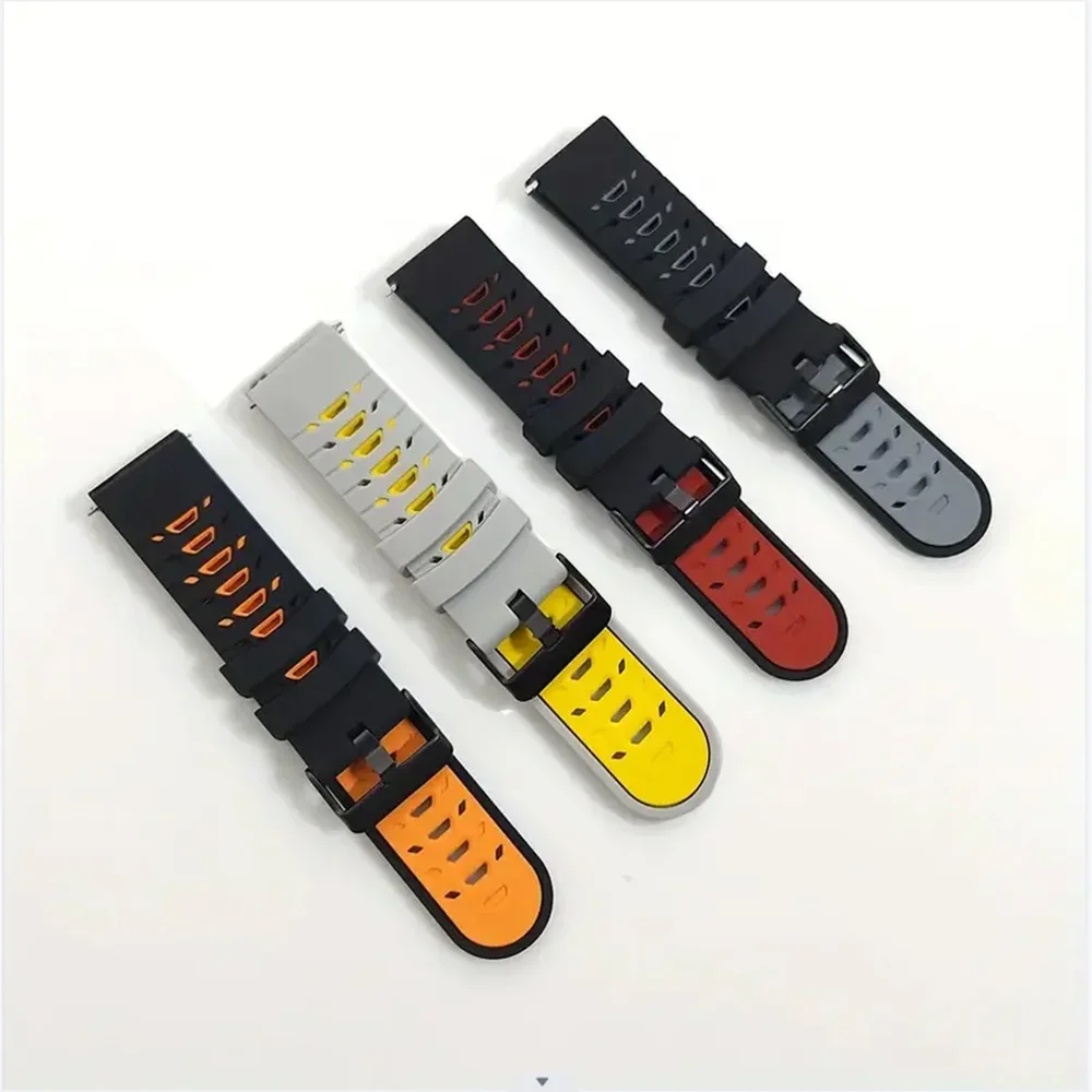 22mm Silicone Strap For Honor Watch GS Pro GS 3 GS3 4 Pro Smart Watch Bracelet Honor Magic Watch 2 Sports Watchband Accessories