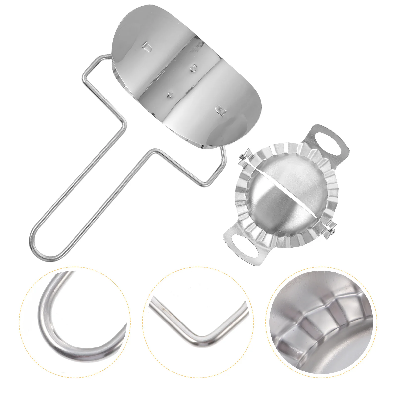 

1 set 1 Set 304 Stainless Steel Dumpling Maker Mold For Empanada Ravioli Pie Pressing Tool Kitchen Gadget Dough Cutter