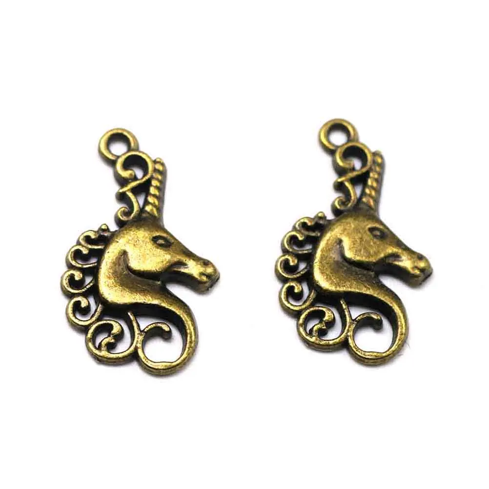 

50pcs Zinc Alloy Unicorn Pendants Charms Set Jewelry Making Accessories For Bracelet Earrings Necklace Diy Pendant Keychain