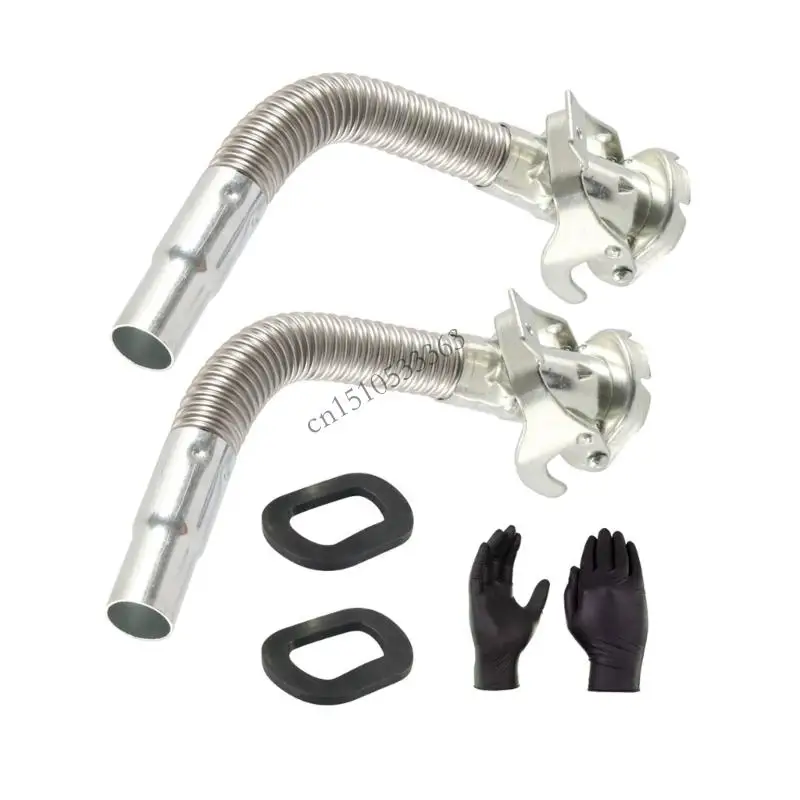 090E 2 Đơn vị Thép không gỉ Jerry Có thể Vòi phun Ống thổi Thiết kế Nhiên liệu Nước Chuyển Công cụ Chống rò rỉ Xây dựng lâu dài