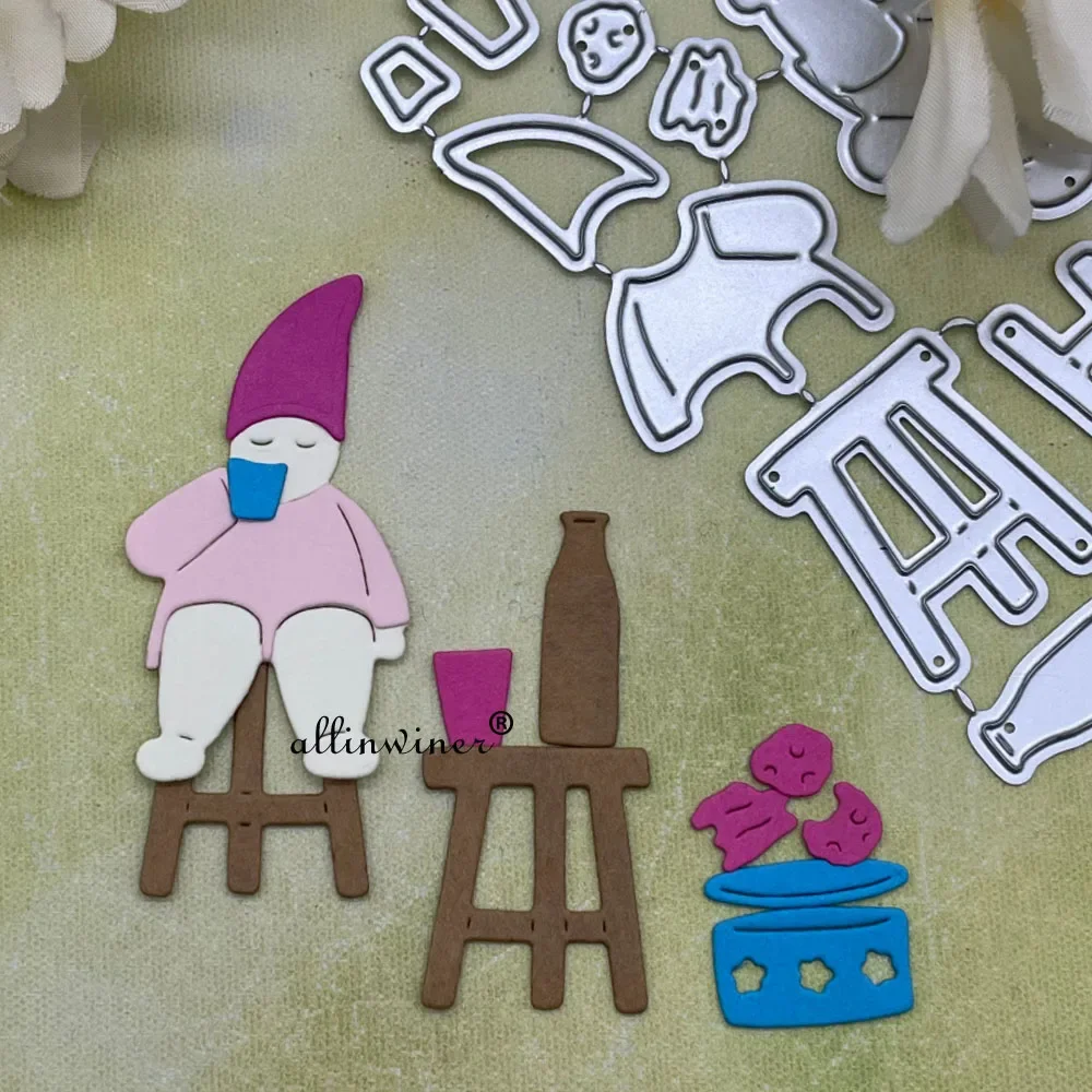 New chair Dwarf decoration DIY Craft Metal Cutting Die Scrapbook Embossed Paper Card Album Craft Template Stencil Dies