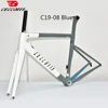 CECCOTTI 초경량 도로 자전거 프레임 세트, T1000 풀 카본 프레임, 림 브레이크 로드 바이크, 44cm 소형 사이즈 프레임 1