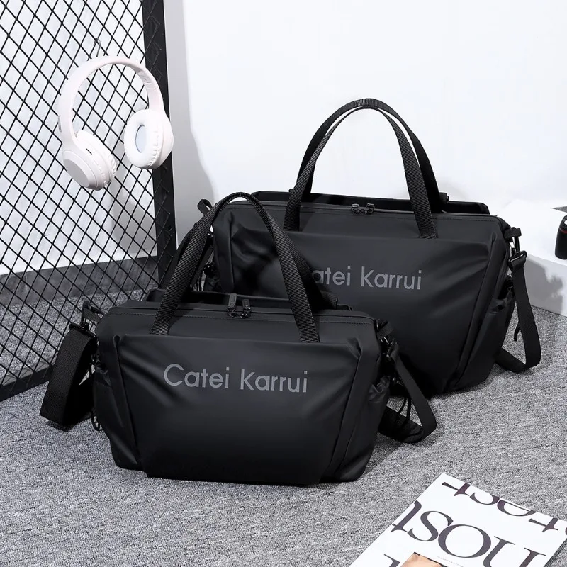 

Casual Travel Totes Men Top-Handle Bags Large Capacity Crossbody Bag Men Handbag Waterproof Duffel Bags Lightweight Luggage Bag