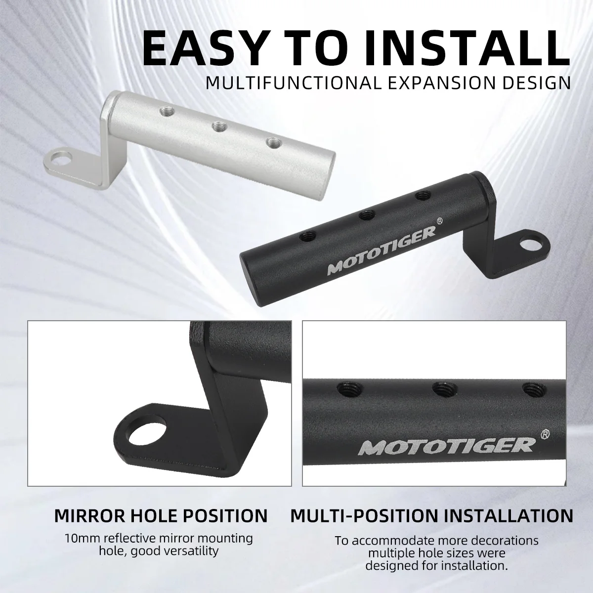 Motorcycle Lengthening Extender Bracket Universal Rearview Mirror Mount for Mobile Phone Holder Spotlight Scooter Bike For KTM