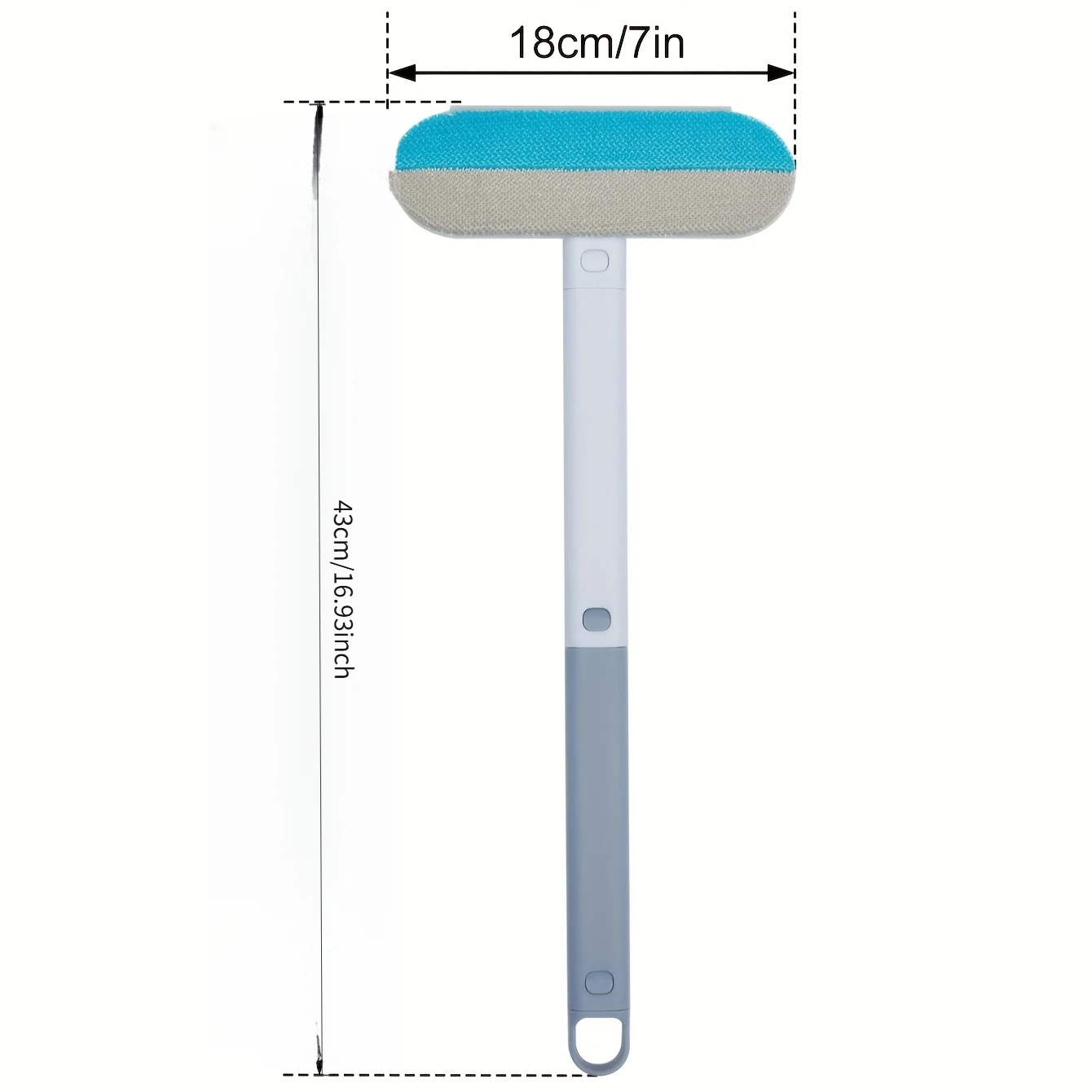 Multi-Functional Pet Hair Remover with Long Handle, Durable Nylon Material,Perfect for Cleaning Cat and Dog Fur from Beds&Sofas