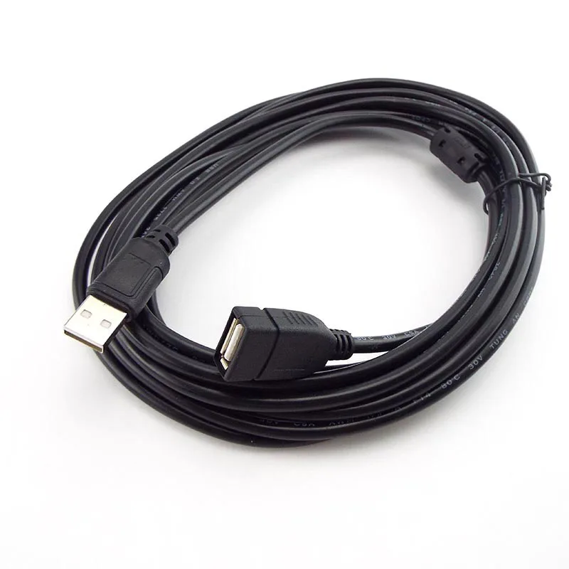 1.5m 3m 5m 10m USB 2.0 Extension Cable Data Male To Female Cable Super Speed Data Extender Cord Wire For PC Laptop Keyboard F1