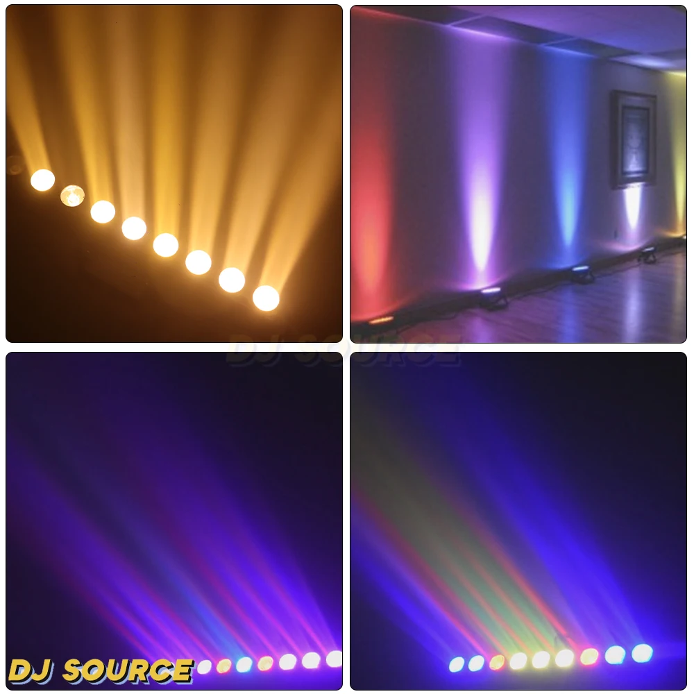 Imagem -06 - Led Wall Wash Beam Light Corrida de Cavalos dj Stage Lights Disco Party Club Stage Lighting Effect Rgbw Rgb Amber 9x12w Dmx512