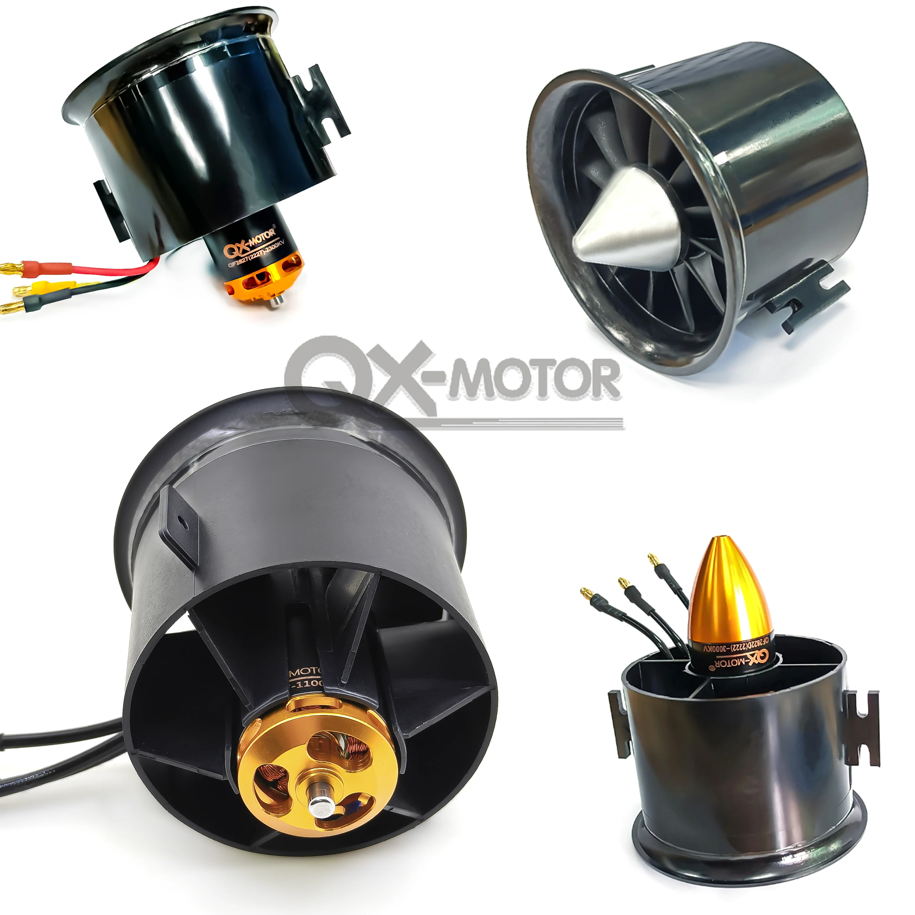 QX-MOTOR QF2822 QF2827 QF3027 70mm EDF 6/12 Blades CW CCW for RC Multirotor Helicopter Quadcopter Drone Fixed-wing Parts