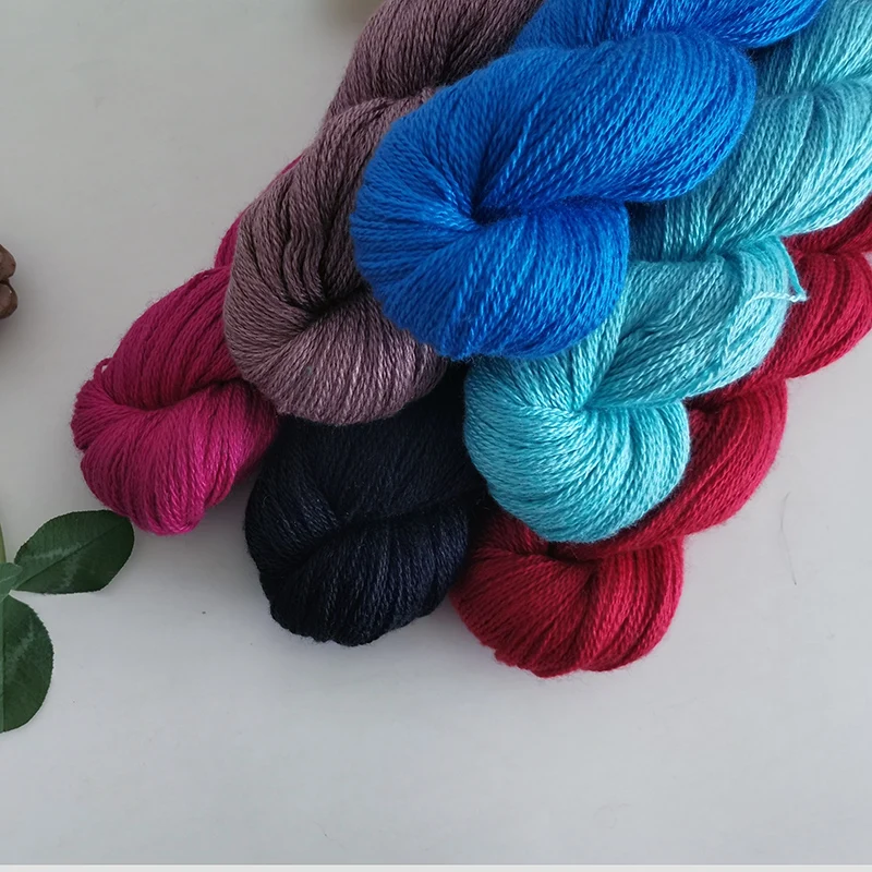 55g filato di Cashmere setoso colorato matassa per maglieria a mano diteggiatura sciarpe morbide scialle Top progetti artigianali