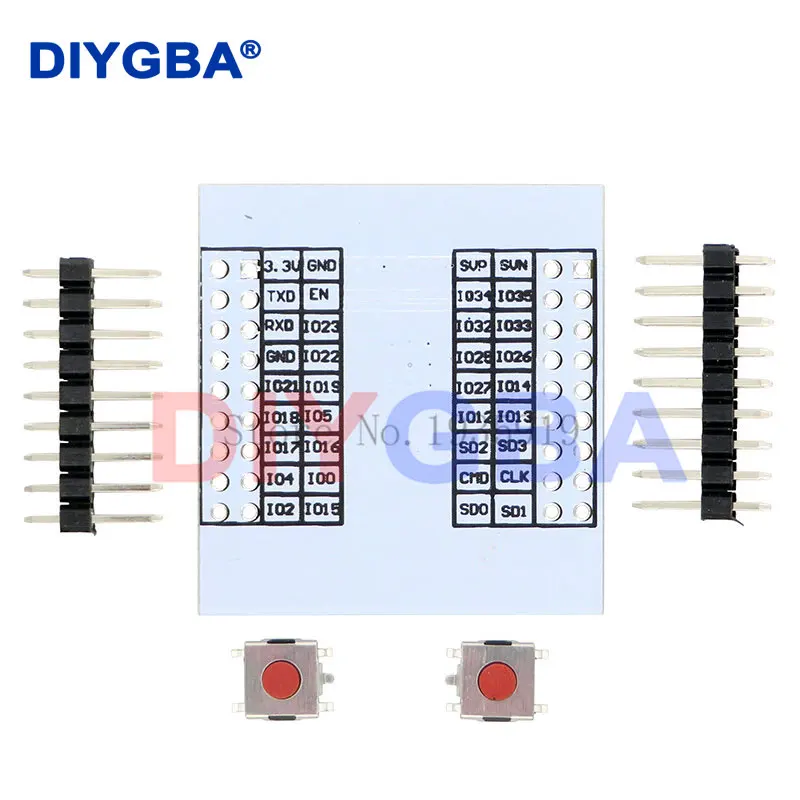 ESP-32S ESP-WROOM-32 ESP32 ESP-32 Bluetooth and WIFI Dual Core CPU with Low Power Consumption MCU ESP-32 +ESP-32S Adapter Board