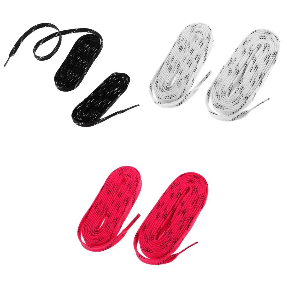 Shoelaces Durable Nylon 96 Inch Ice Skate Laces Strong Tips for Hockey Skates Roller Derby Use