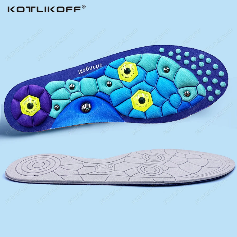 

1/2 пары магнитотерапевтических массажных стельок для мужчин, массаж акупунктурных точек ног, высококачественные стельки для акупрессуры для ног для мужчин и женщин ﻿