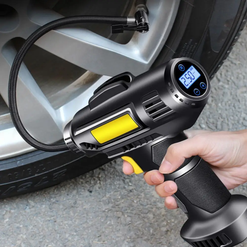 

120W Car Air Pump Electric Car Tire Inflatable Pump Portable Rechargeable Air Compressor Digital Auto Tire Inflator Equipment