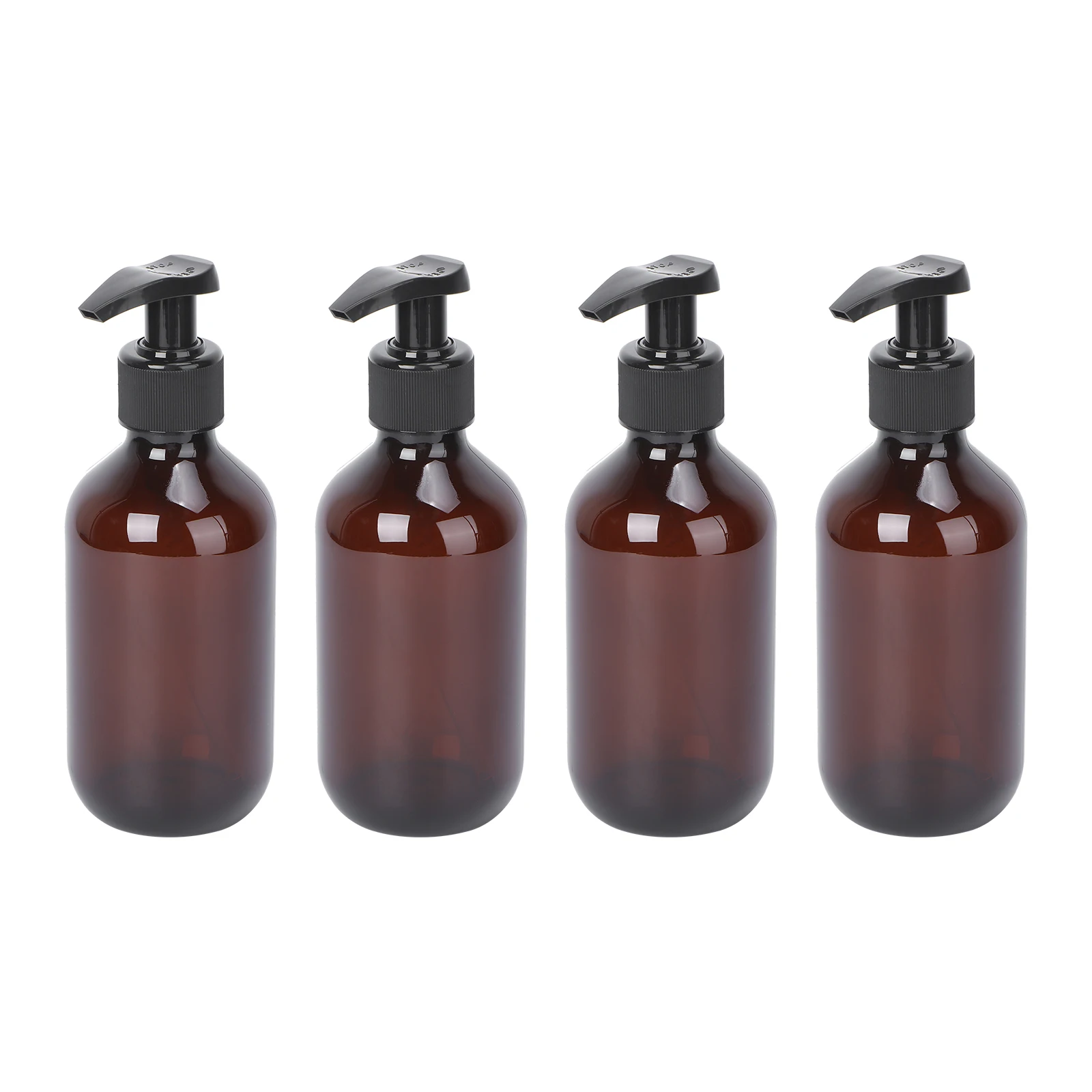 

4 Pcs Lotion Bottle Refillable Subpackaging PE Emulsion Press Pump Empty