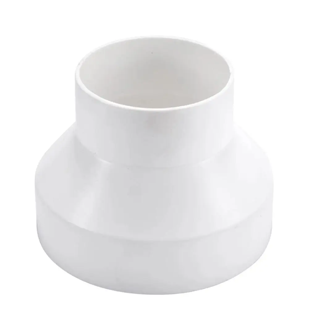 New ABS Exhaust Pipe Reducer Adapter White Portable Ducting Connector Pipeline Variable Diameter Joint