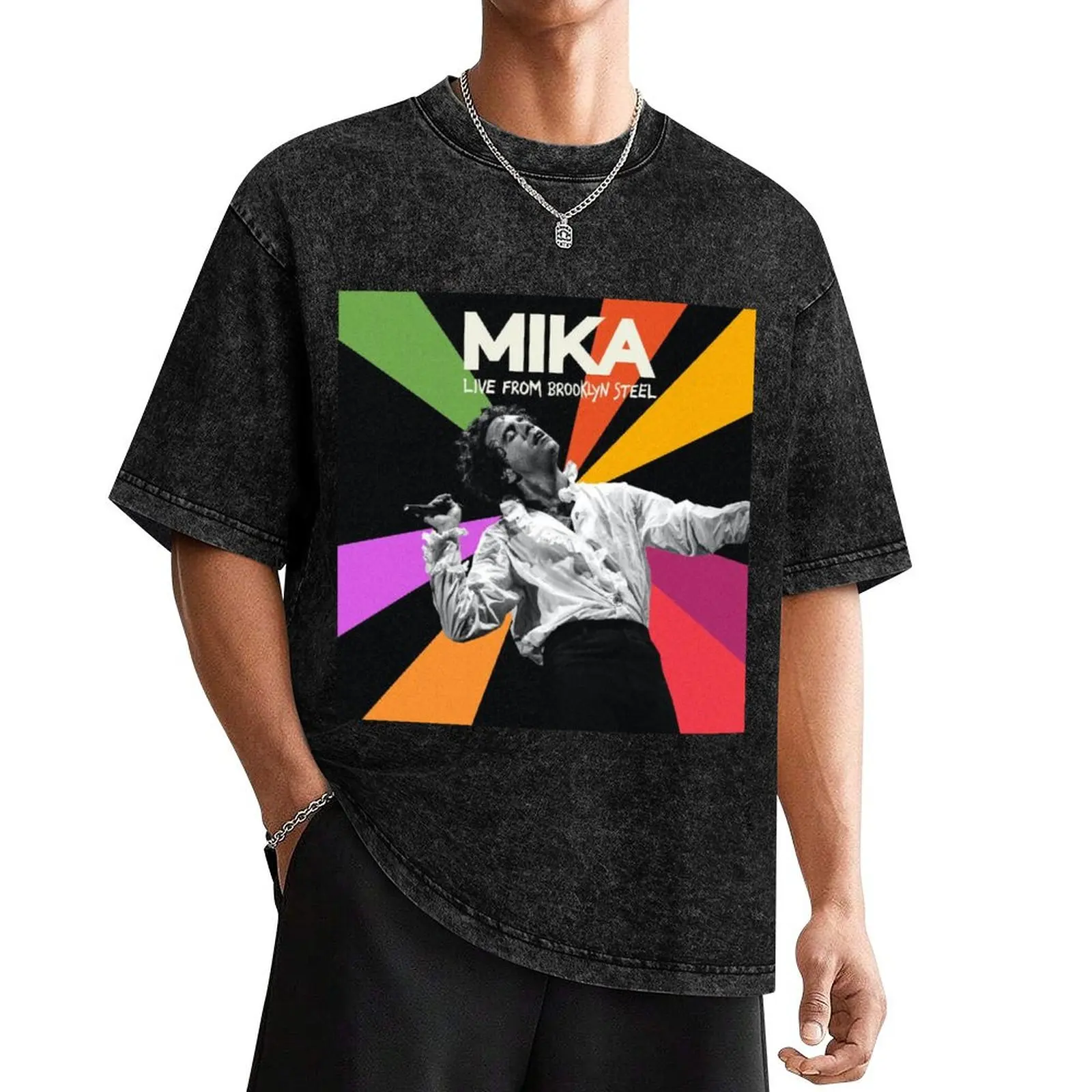 

Mika live from brooklyn steel T-Shirt anime tshirt vintage graphic tee oversized t shirt shirts graphic men clothes